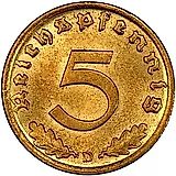 5 рейхспфеннигов 1939 [Германия / Третий рейх]