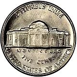 5 центов 1964, Томас Джефферсон [США]