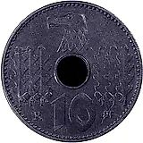 10 Reichspfennig 1940, for Occupied Territories [Germany / Third Reich]