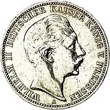 3 марки 1909, A, Пруссия [Германия / Германская Империя]