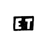 Клеймо мастера Трескин Егор Ксенофонтов - с. Красное - инициалы "ЕТ" - 1897 г.