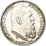 3 марки 1911, D, Луитпольд [Германия / Германская Империя]