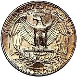 25 Cents 1989, D, Mint Mark "D" - Denver [USA]