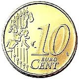 10 евро центов 2002, D, регулярный чекан Германии, знак монетного двора: "D" - Мюнхен [Германия]