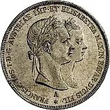 2 Gulden - 2 Florin 1854, Wedding of Franz Joseph and Elisabeth of Bavaria [Austria]