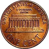 1 цент 1977, без обозначения монетного двора [США]