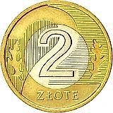 2 злотых 1995, регулярный чекан Польши [Польша]
