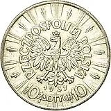 10 злотых 1937, Пилсудский [Польша]