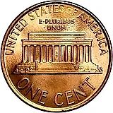 1 цент 1986, D, знак монетного двора "D" - Денвер [США]