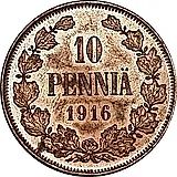 10 Pennia 1916