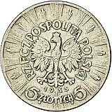 5 злотых 1935, Пилсудский [Польша]