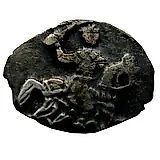 денга Федора Алексеевича 1676-1782, всадник вправо