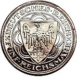 5 рейхсмарок 1927, A, Бремерхафен [Германия]