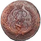 2 копейки 1788, ММ, гурт надпись: "екатеринбургского* двора*"