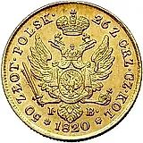 50 злотых 1820, IB