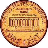 1 цент 1993, без обозначения монетного двора [США]