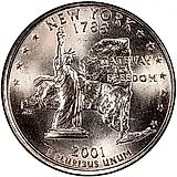 25 центов 2001, D, Нью-Йорк [США]