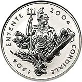 5 фунтов 2004, сердечное соглашение [Великобритания] Proof