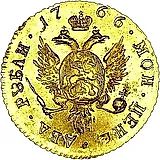2 рубля 1766, СПБ, Новодел