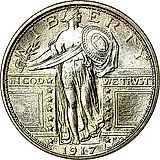 25 Cents 1917, Standing Liberty Quarter [USA]