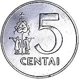 5 центов 1991 [Литва]