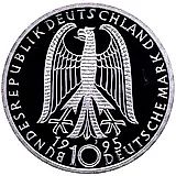 10 марок 1995, 50 лет мира [Германия]
