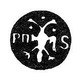 Городское клеймо Москвы 1677-1678 гг. "Двуглавый орел с буквами РП и S"