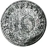 10 рейхспфеннигов 1945, F, оккупация [Германия / Третий рейх]