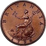 1/2 пенни 1799 [Великобритания]