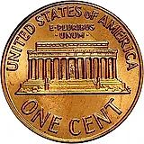 1 цент 1971, без обозначения монетного двора [США]