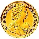 1 дукат 1750-1765, Мария Терезия - щит Тироля в центре [Австрия]
