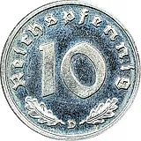10 рейхспфеннигов 1947, оккупация [Германия / Третий рейх]