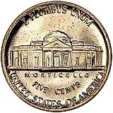 5 центов 1985, D, Томас Джефферсон [США]