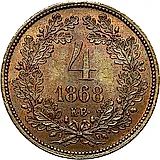 4 крейцераr 1868 [Венгрия]