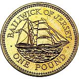 1 фунт 1993, бригантина Century [Джерси]