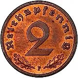 2 рейхспфеннига 1937 [Германия / Третий рейх]