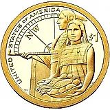 1 доллар 2014, P, Сакагавея [США]