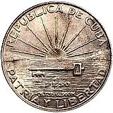 1 песо 1953, 100 лет со дня рождения Хосе Марти [Куба]