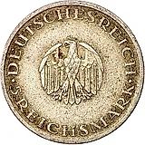 5 рейхсмарок 1929, A, Лессинг [Германия]