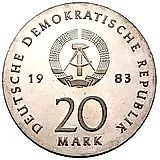 20 марок 1983, Мартин Лютер [Германия / ГДР]