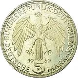 5 марок 1969, Меркатор [Германия / ФРГ]