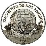 10000 песо 1991, 500 лет открытию Америки [Чили] Proof