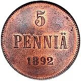 5 пенни 1892