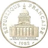 100 франков 1982, Пантеон [Франция]