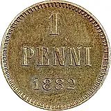1 пенни 1882