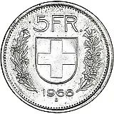 5 франков 1968, B [Швейцария]
