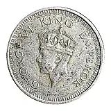 1 рупия 1943 [Индия / Британская Индия]