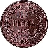 10 Pennia 1876