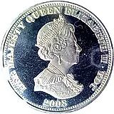 5 фунтов 2008, Святой Георгий и Дракон [Тристан-да-Кунья / Острова Святой Елены, Вознесения и Тристан-да-Кунья]