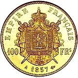 100 франков 1857 [Франция]
